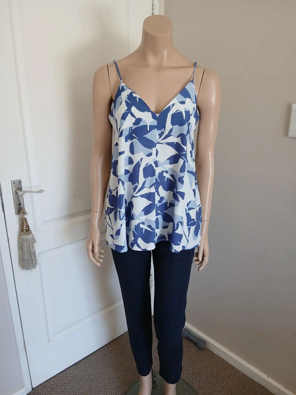 Poetry Blue and White Floral Camisole Top