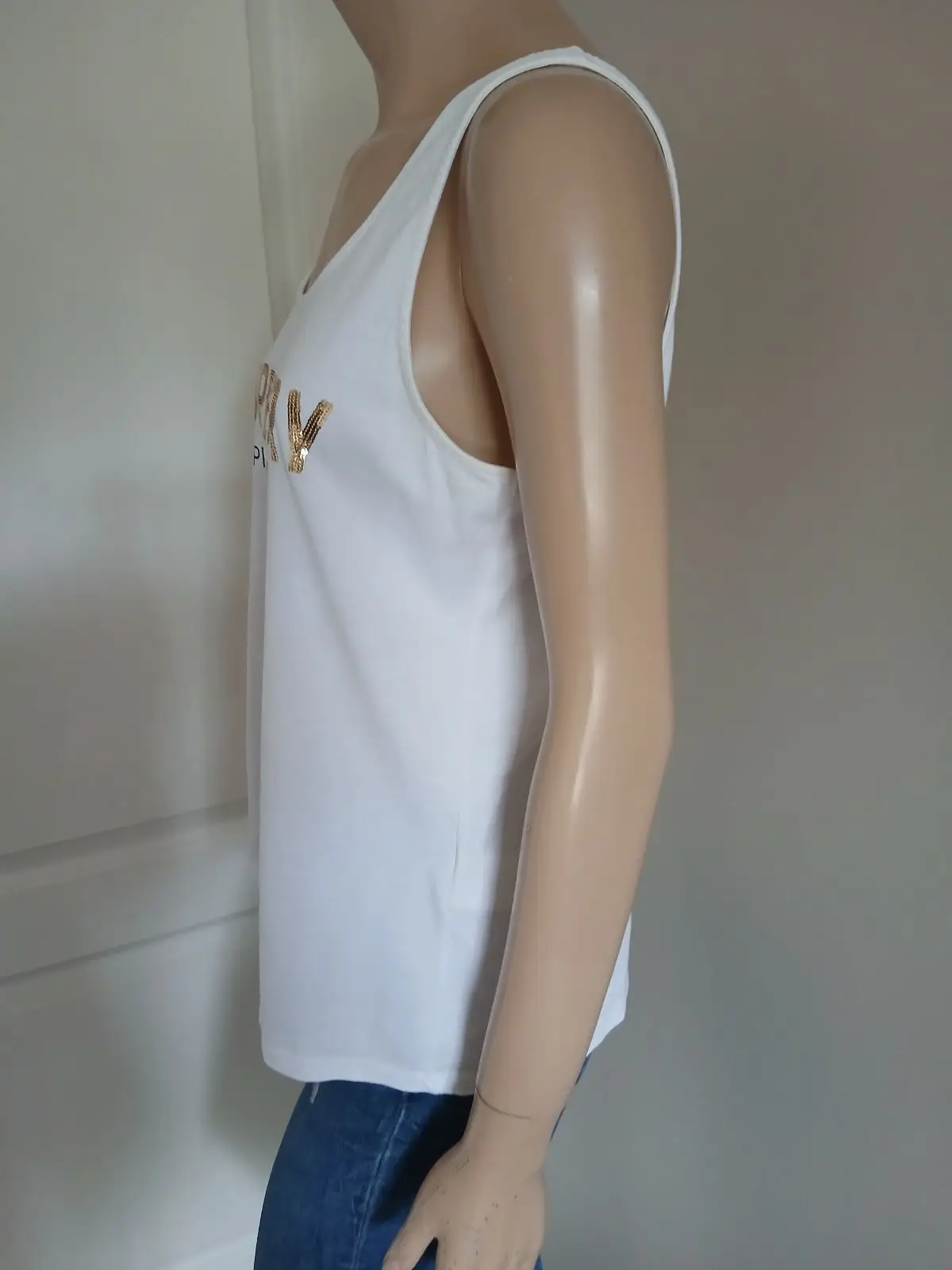 Superdry Premium Brand Sequin Tank Top