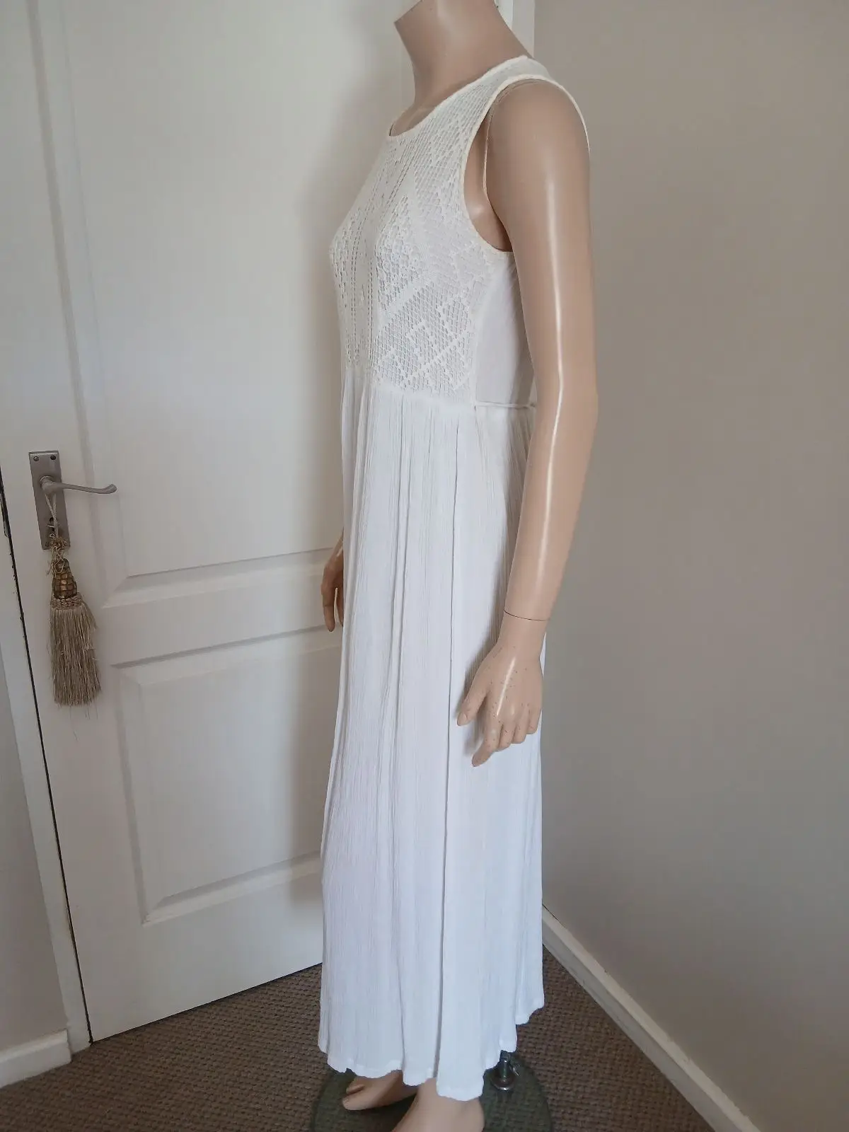 Truworths White Lace Bodice Maxi Dress