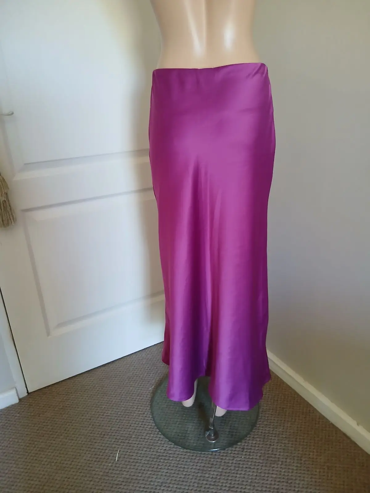 Mr Price Magenta Satin Maxi Skirt