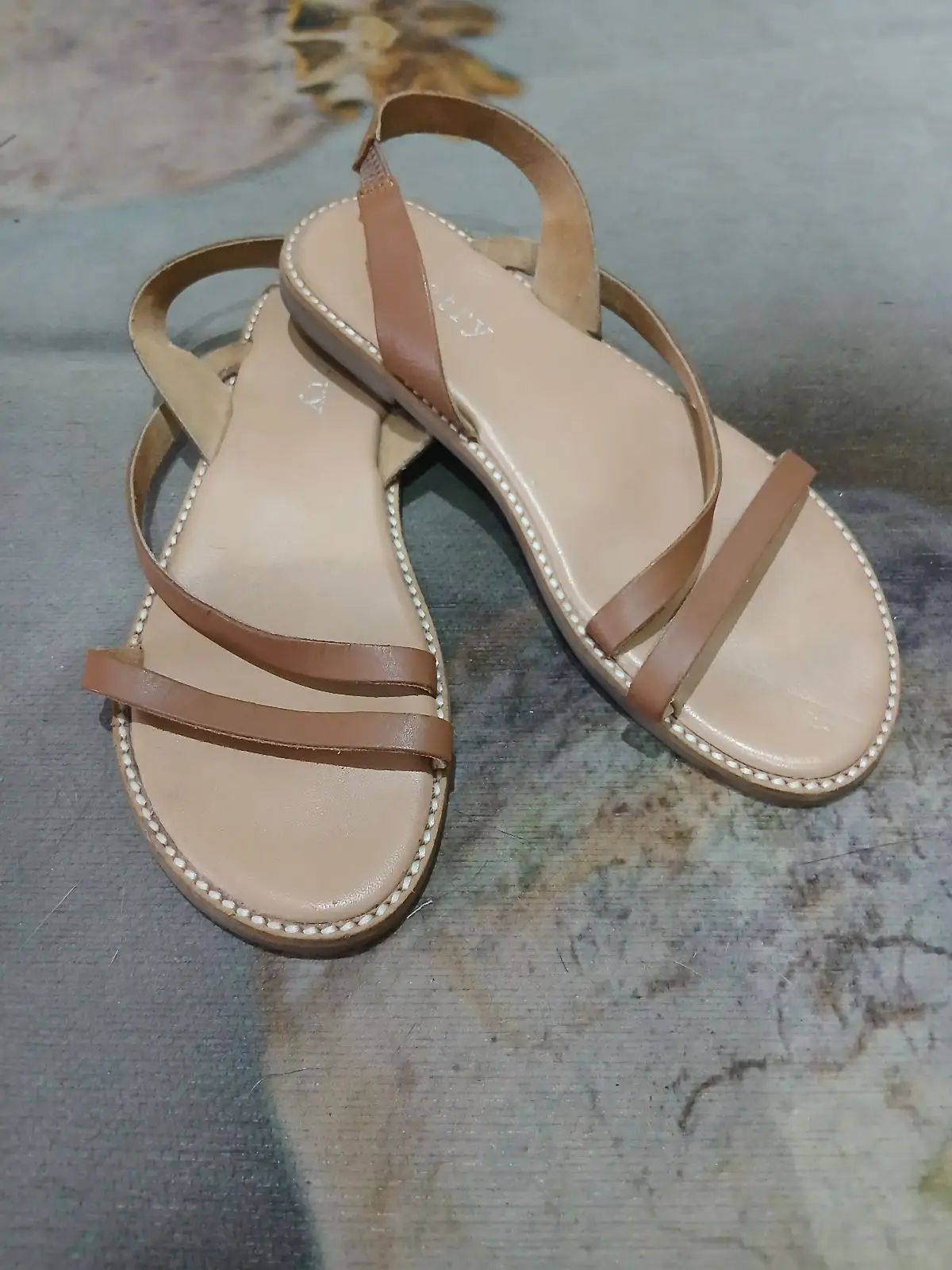 Brown Strappy Sandals