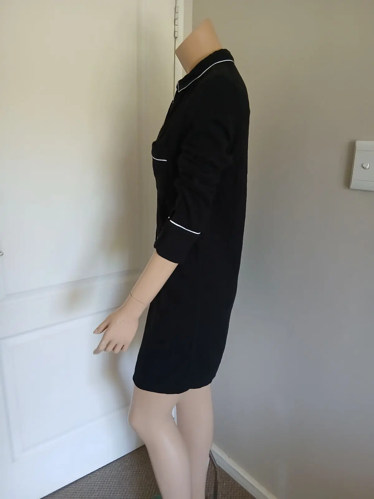 Country Road Black Shirt Dress