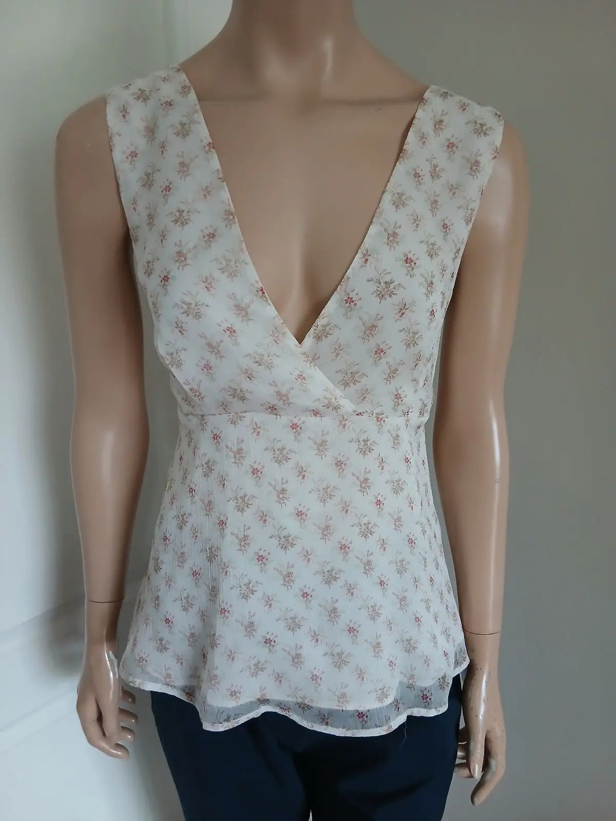 Mango Mango Floral Sleeveless Top