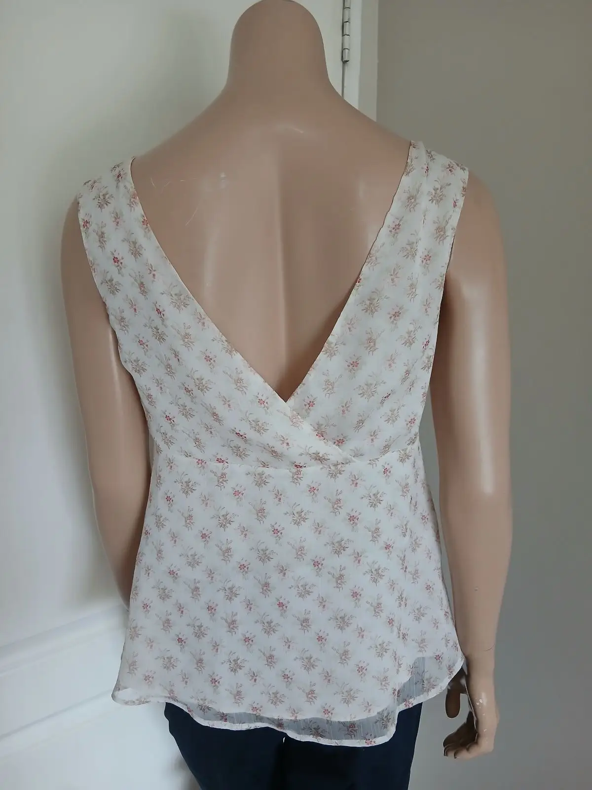 Mango Floral Sleeveless Top