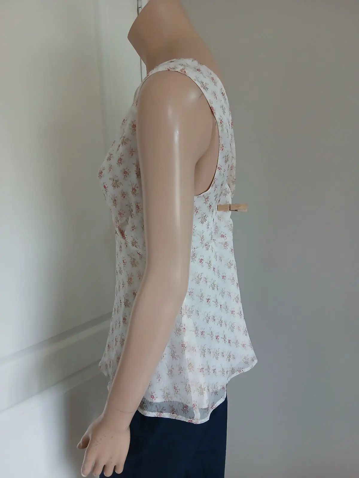 Mango Floral Sleeveless Top