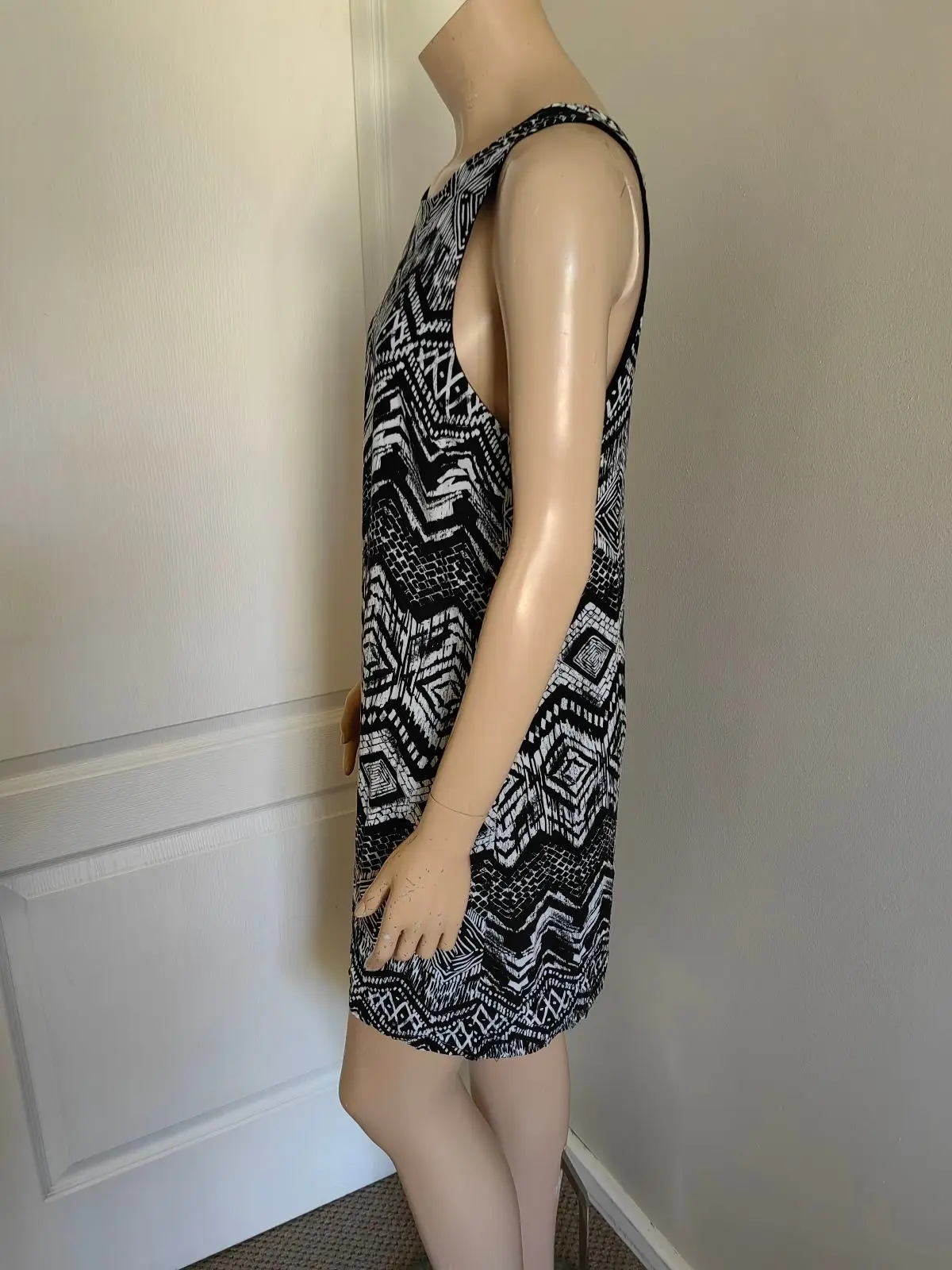 Cotton On Black and White Patterned Dress