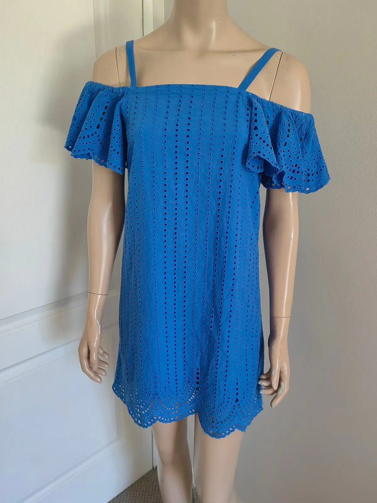 Witchery Blue Off-Shoulder Top