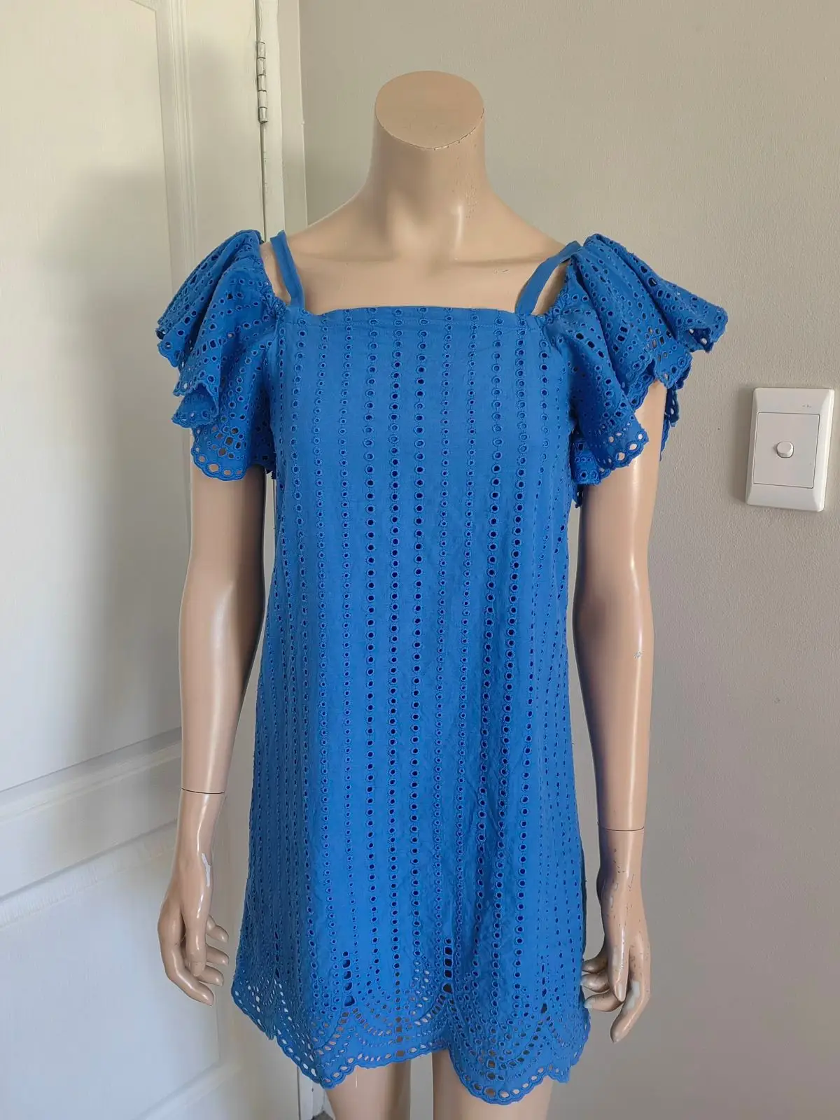 Witchery Blue Off-Shoulder Top