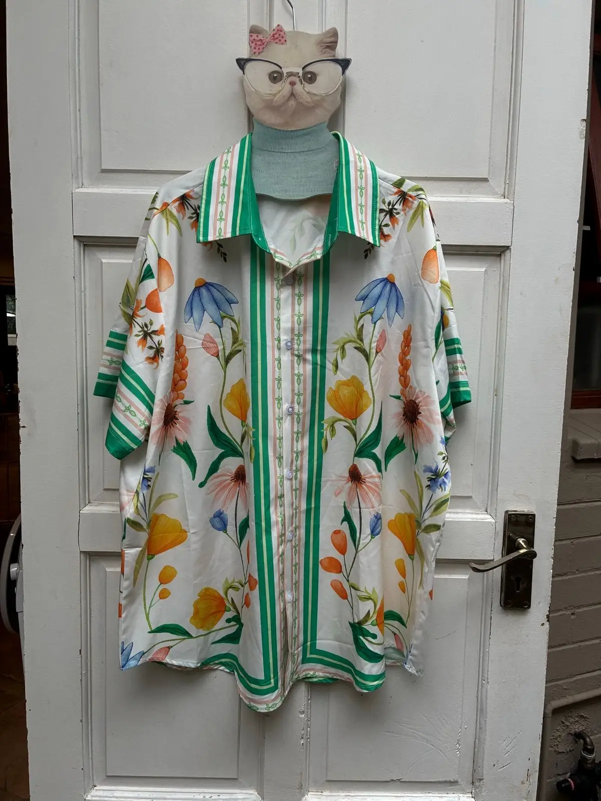 Shein Floral Print Shirt - 2XL