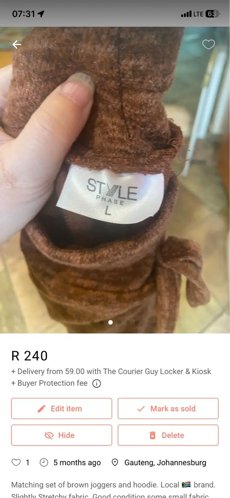 Other Item — Size L