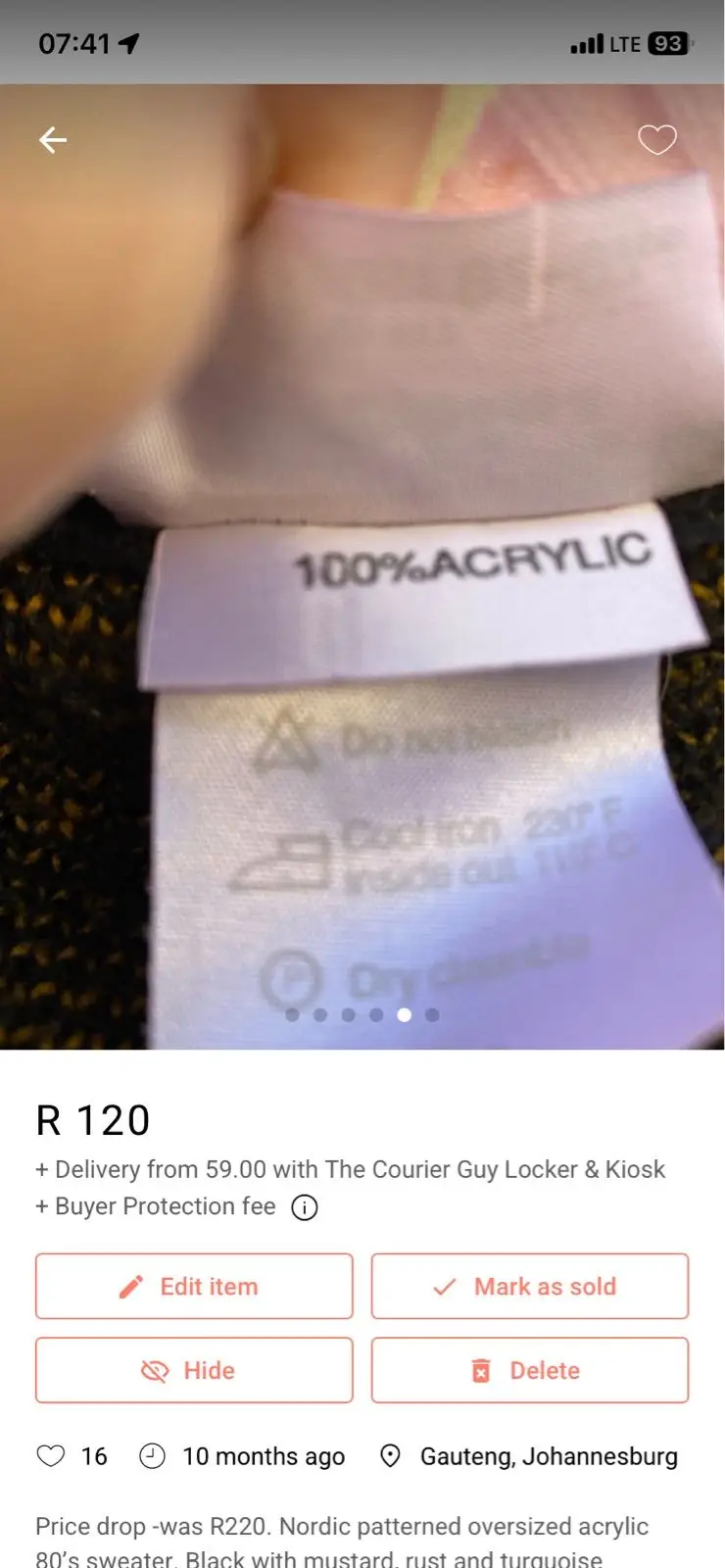 Foschini Item — Size M