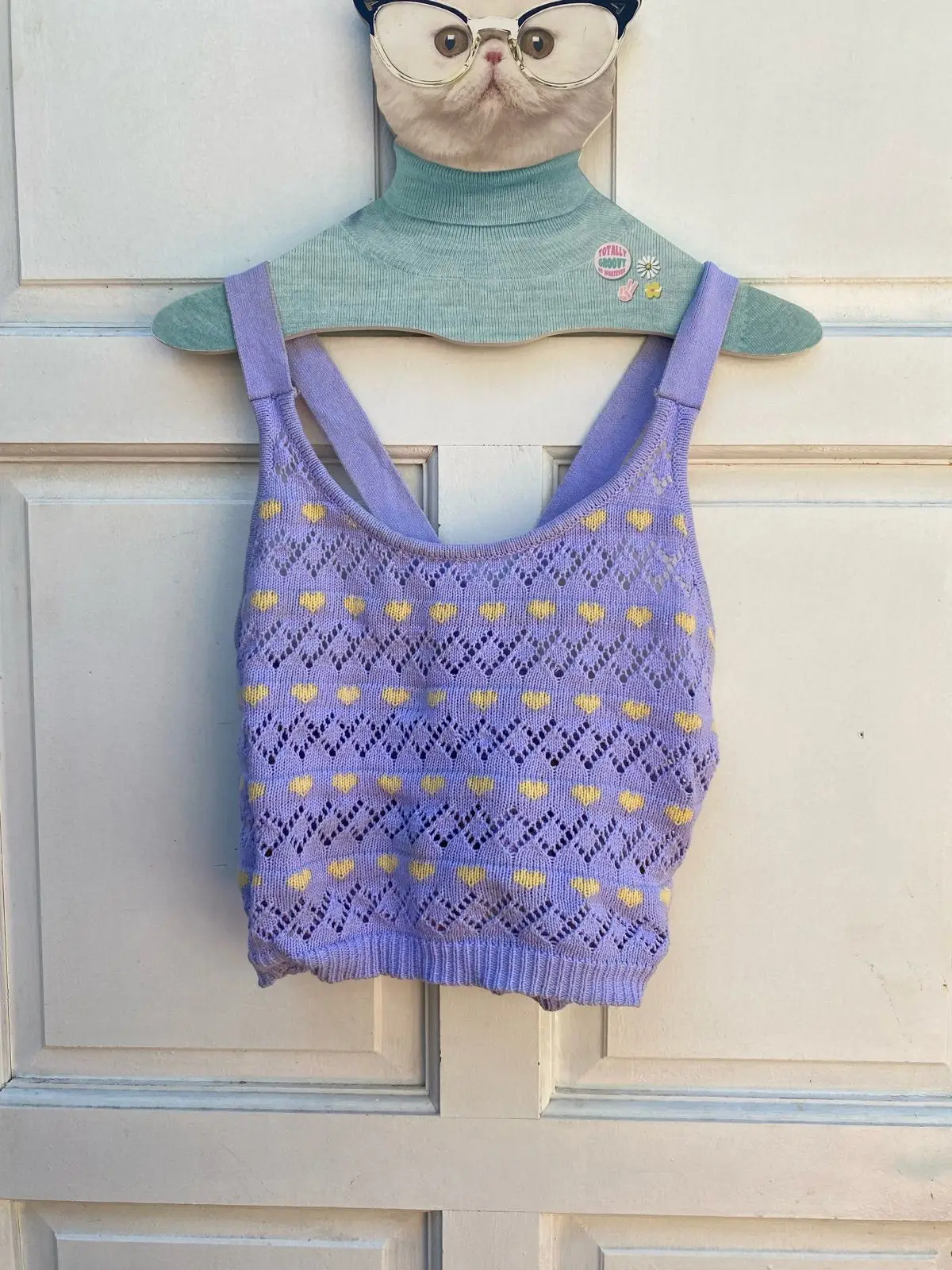 Cotton On Cotton On Lilac Knitted Crop Top