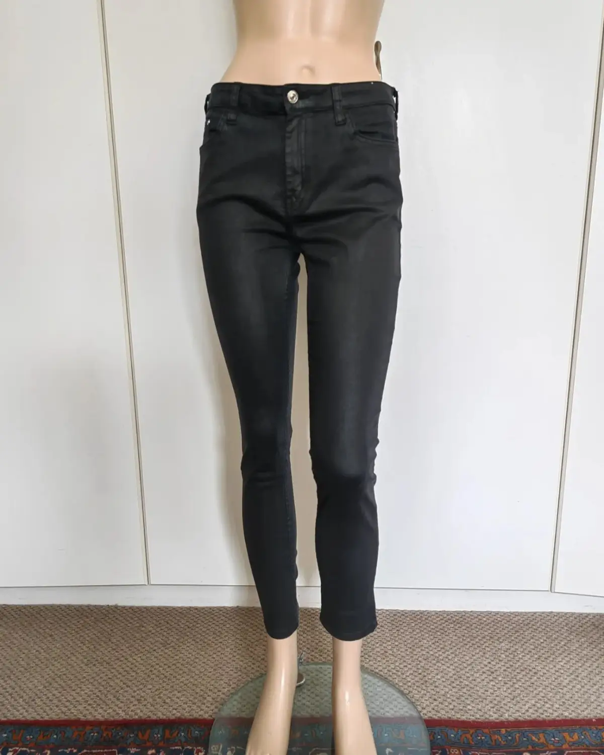 Mango Mango Black Jeans Size 12