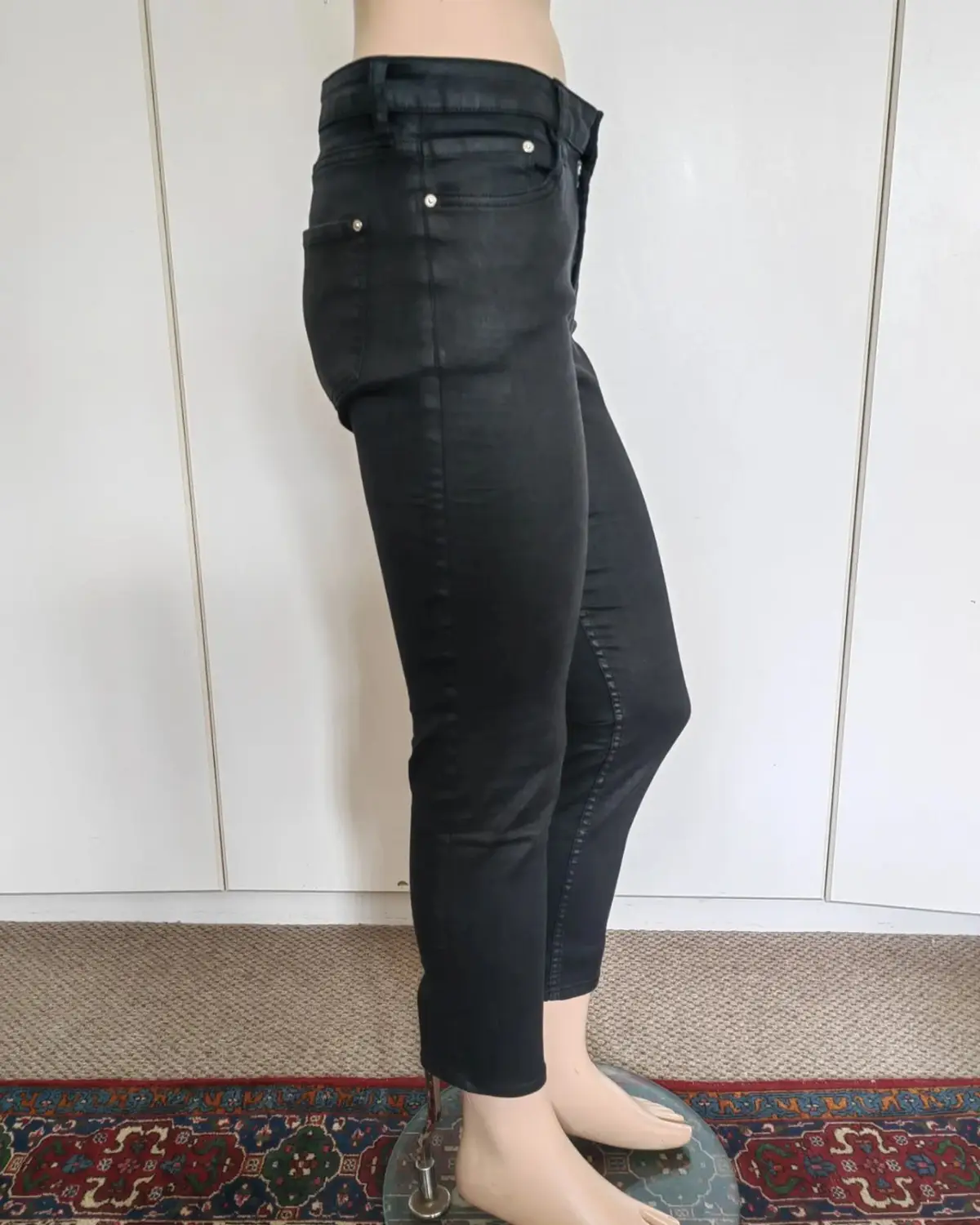 Mango Black Jeans Size 12