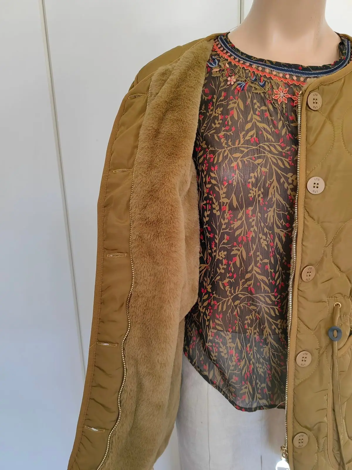 Truworths Mustard Quilted Jacket