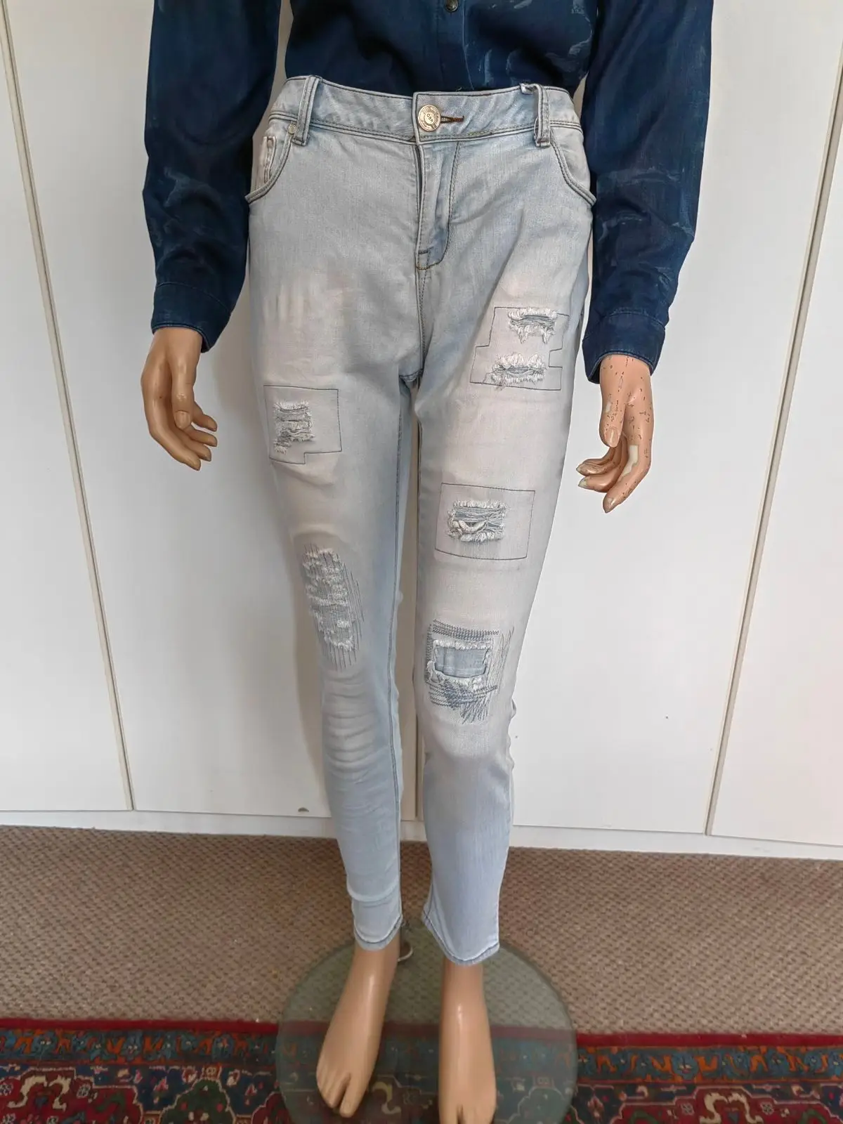Truworths Light Blue Skinny Jeans Size 12