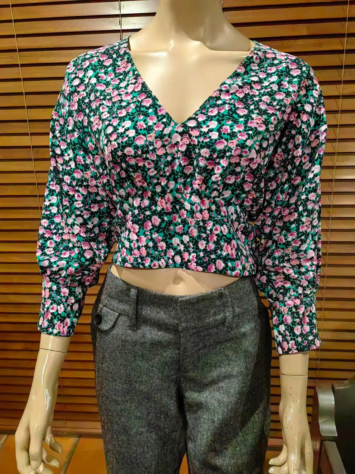 Zara Zara Floral Cropped Top