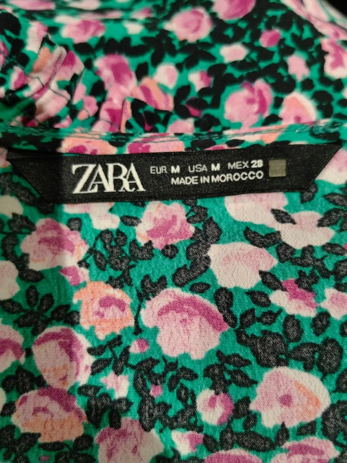 Zara Floral Cropped Top