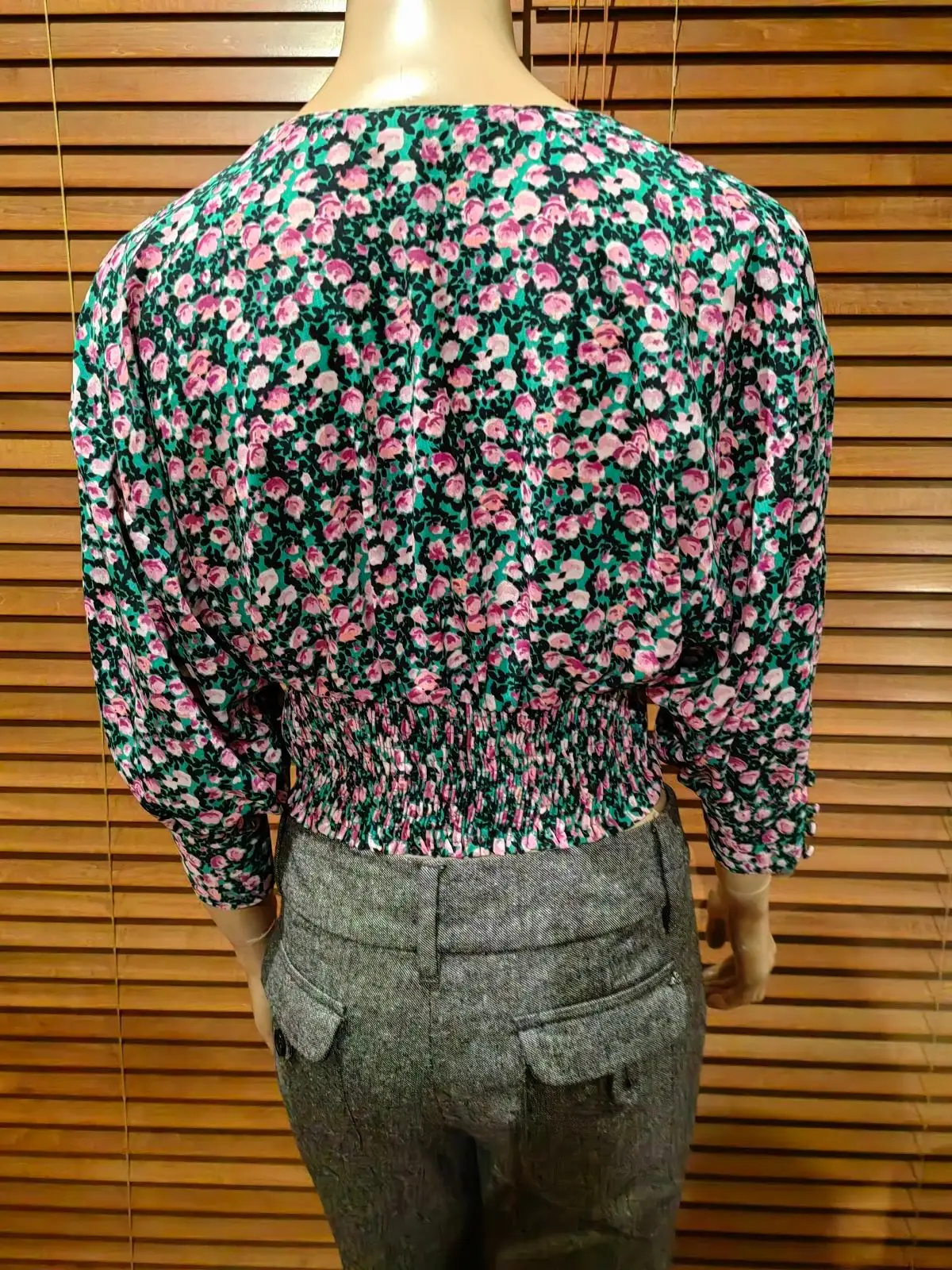 Zara Floral Cropped Top
