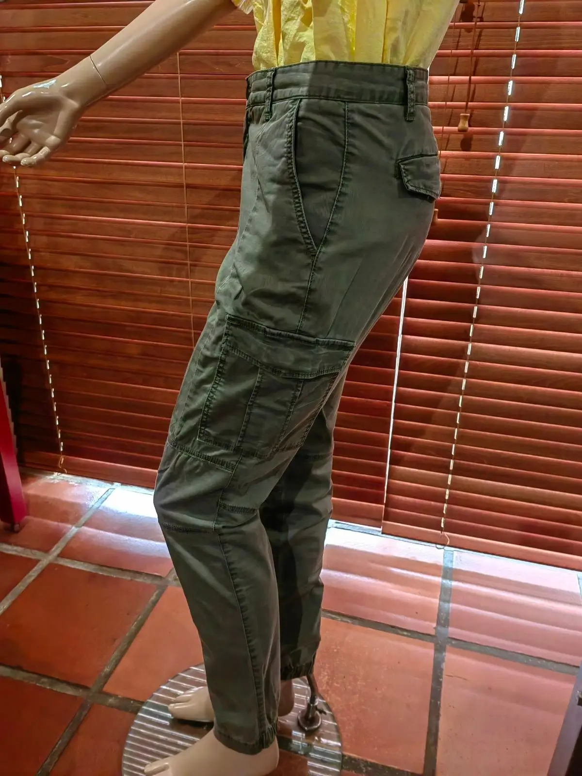 H&M Green Cargo Pants Size 14