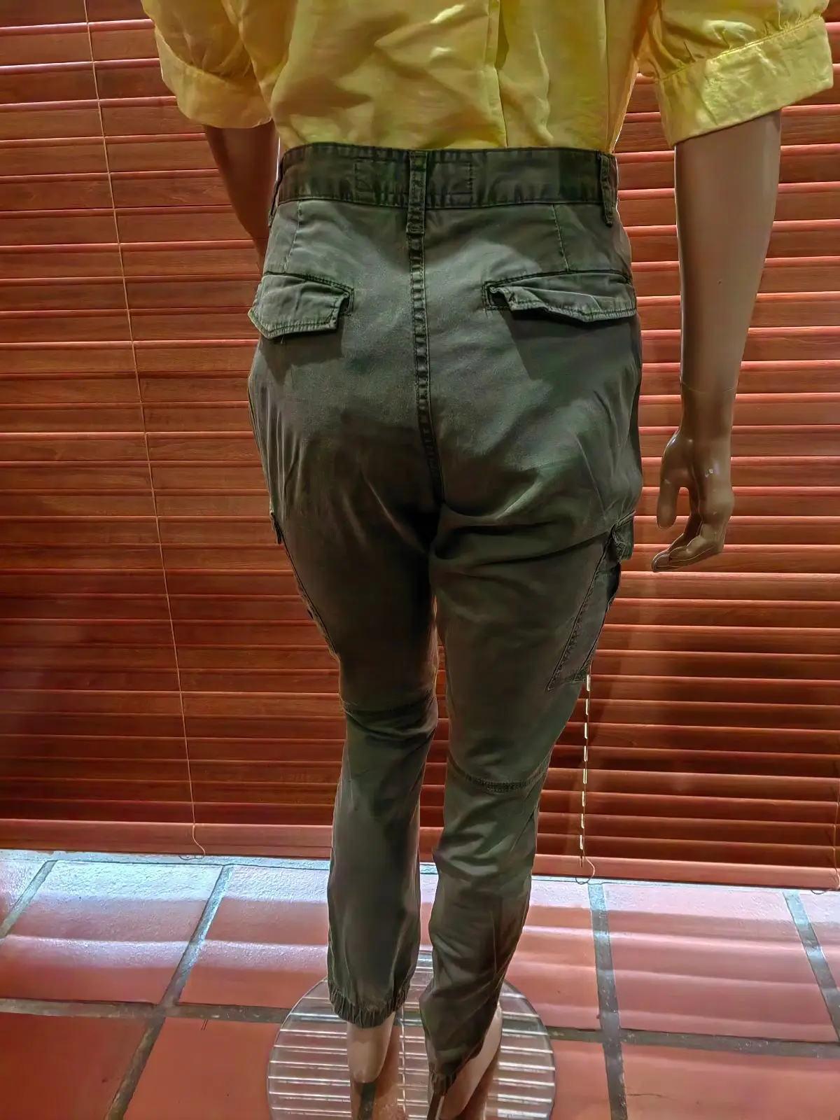 H&M Green Cargo Pants Size 14