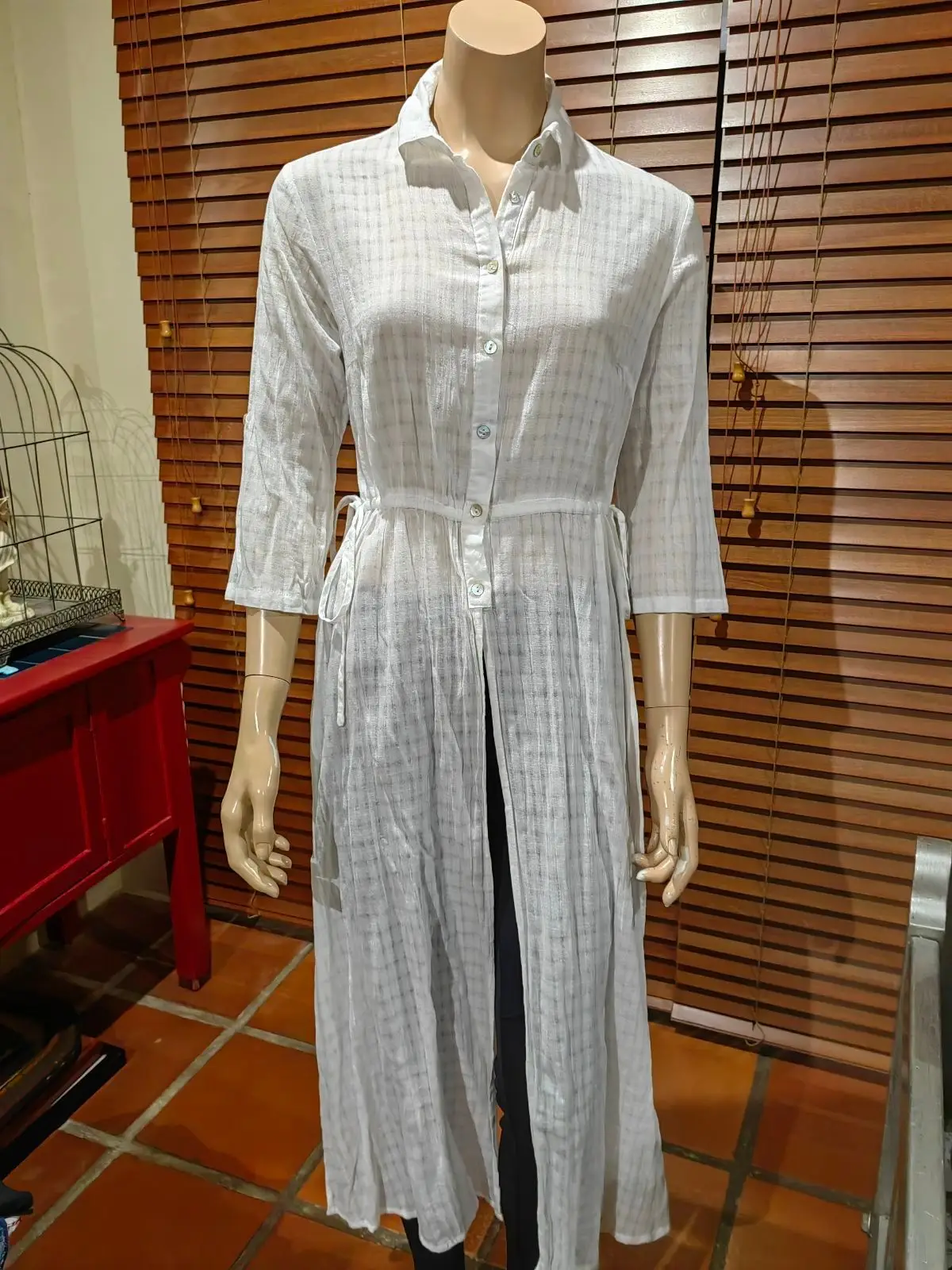 Foschini Foschini White Button-Up Dress