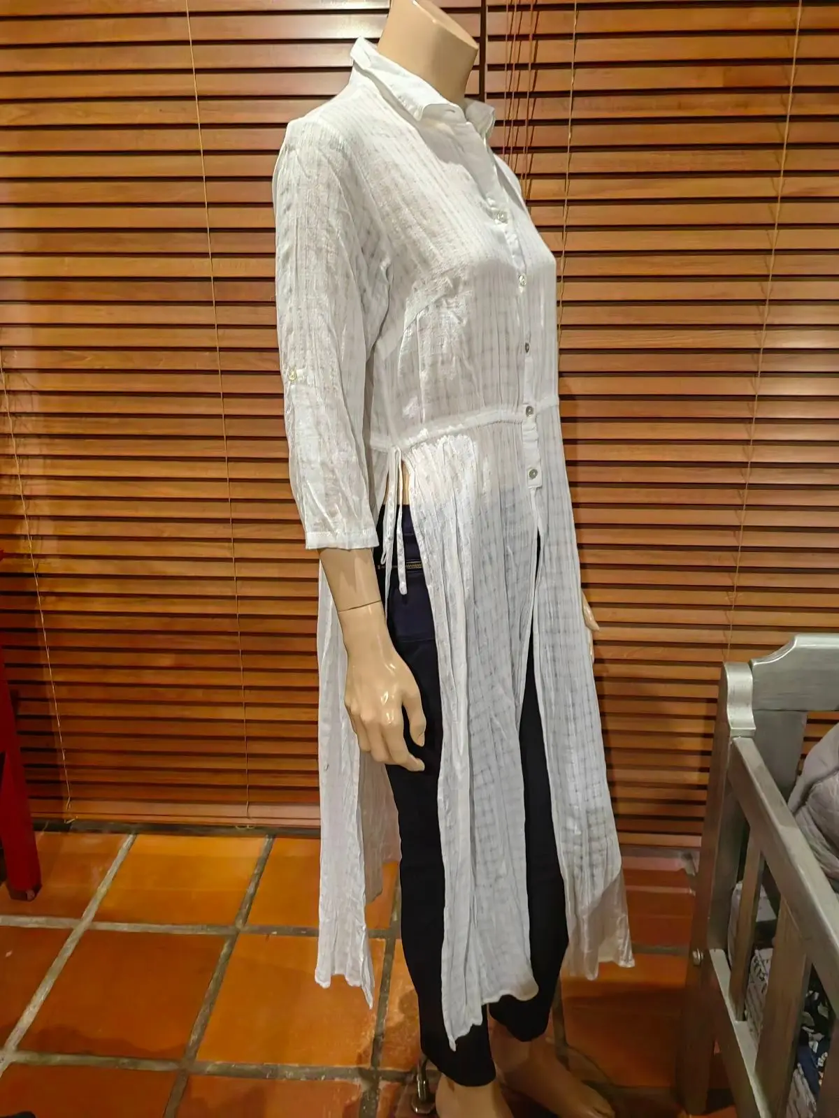 Foschini White Button-Up Dress
