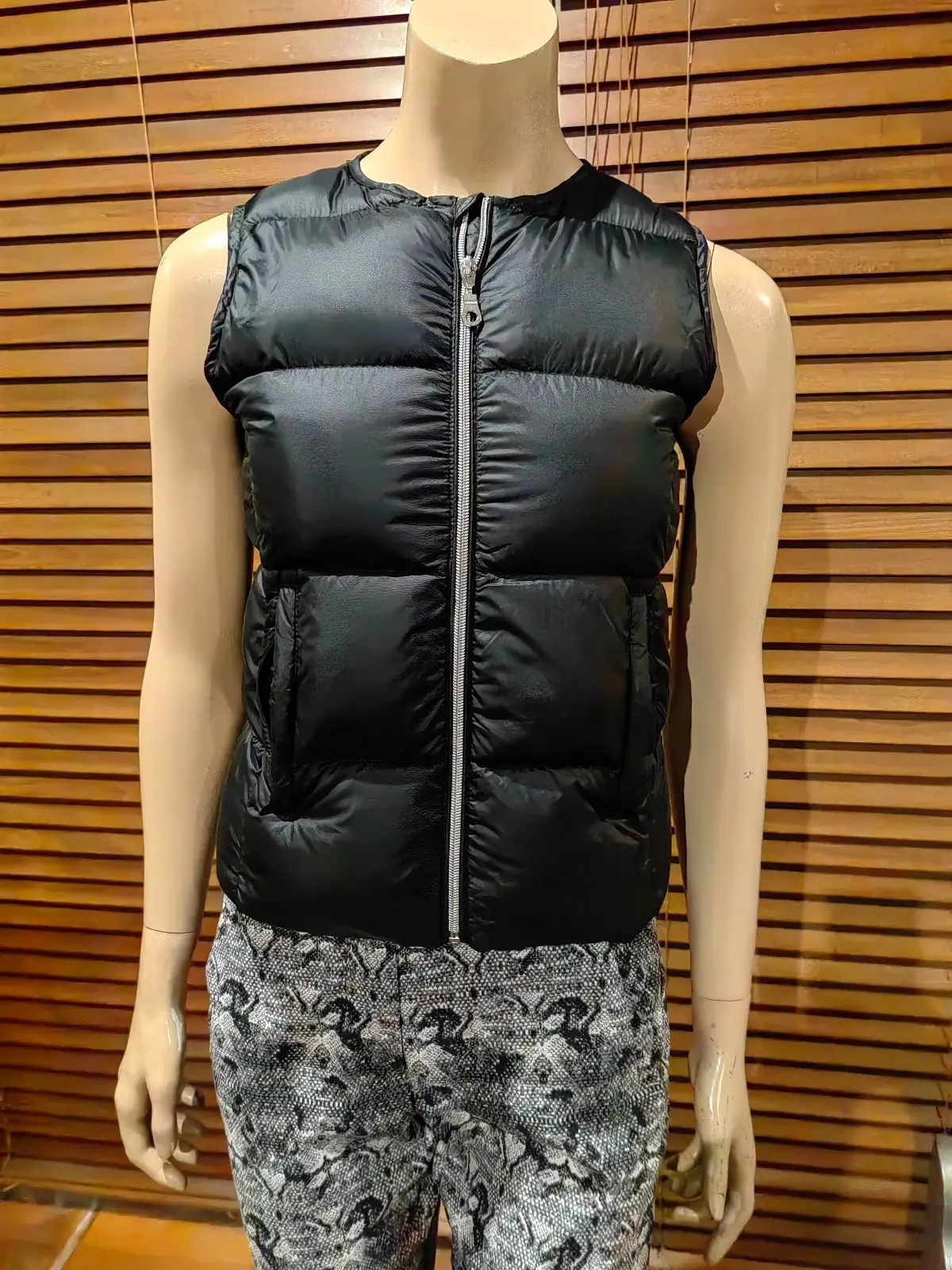 Mango Black Puffer Vest