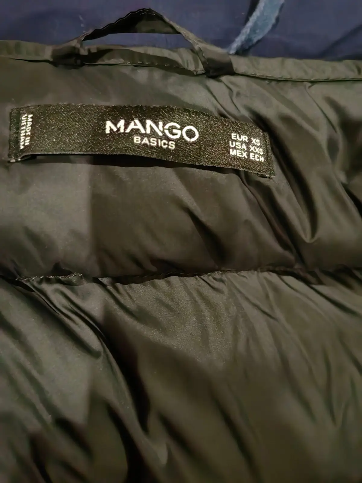 Mango Black Puffer Vest