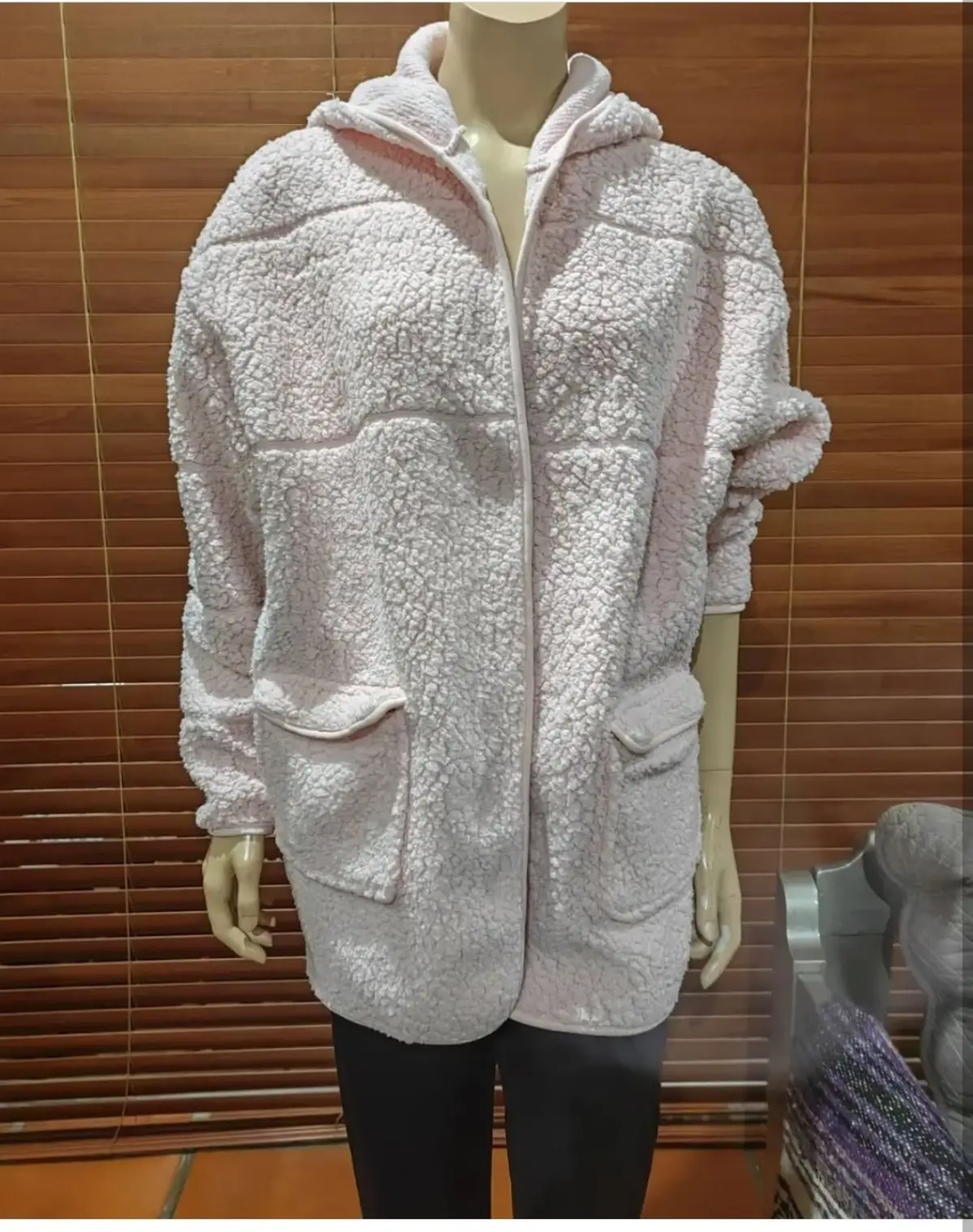 Cotton On Cotton On Pink Fluffy Zip-Up Hoodie