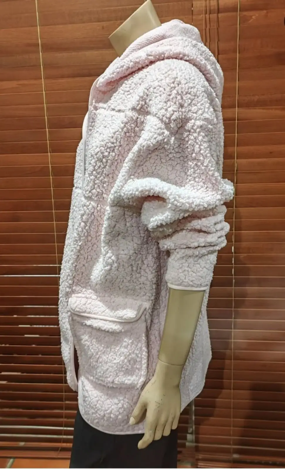 Cotton On Pink Fluffy Zip-Up Hoodie