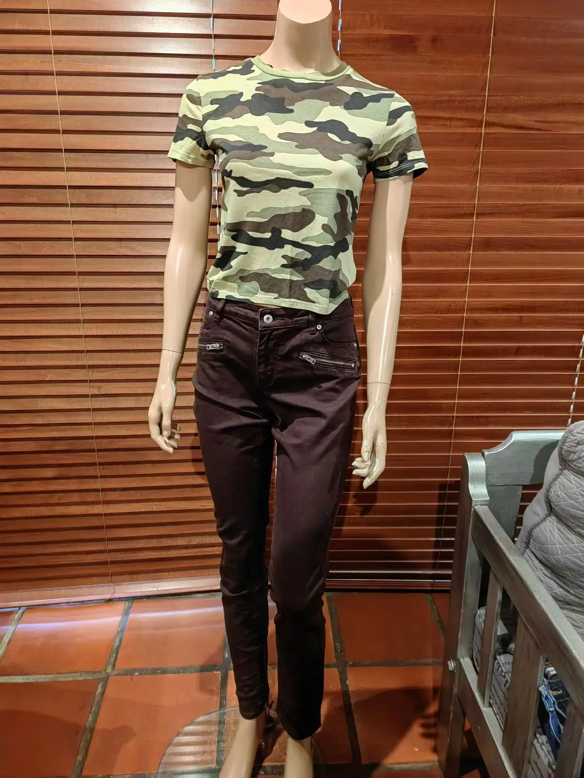 H&M Camo Print T-Shirt