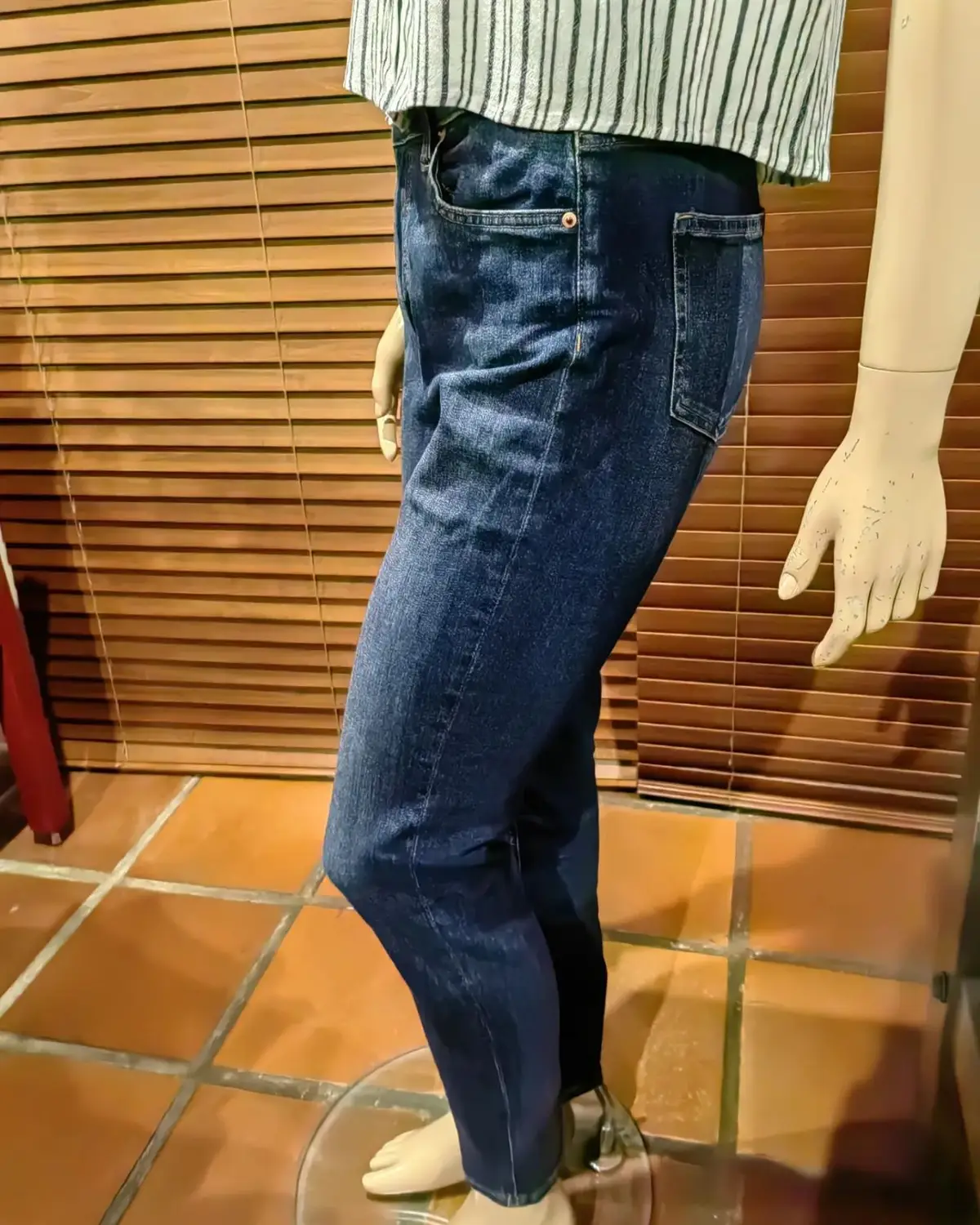 H&M High-Waisted Blue Jeans