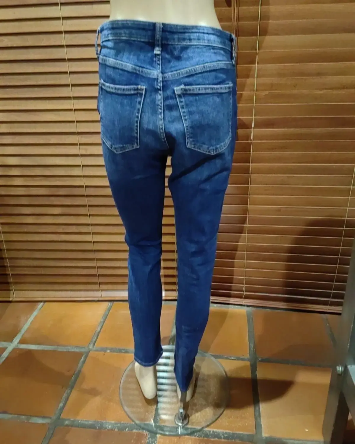 H&M High-Waisted Blue Jeans