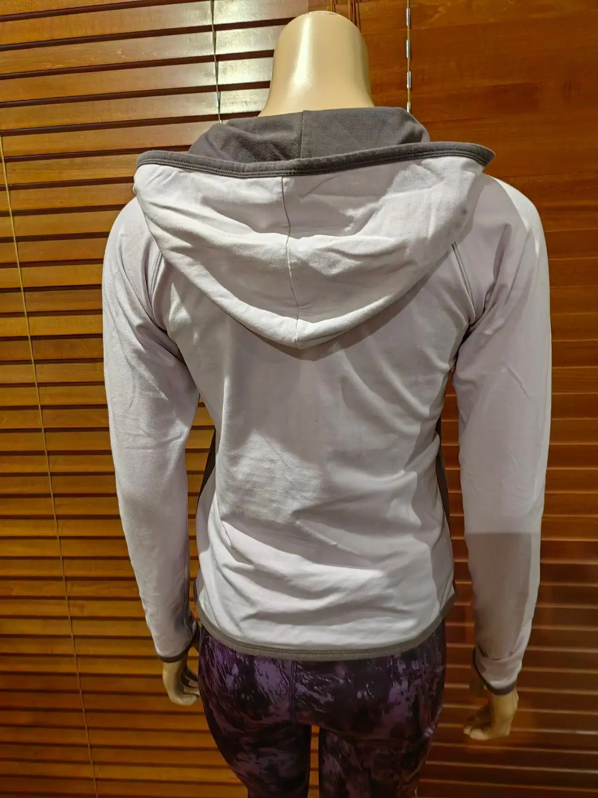 Generic White and Grey Zip-Up Jacket