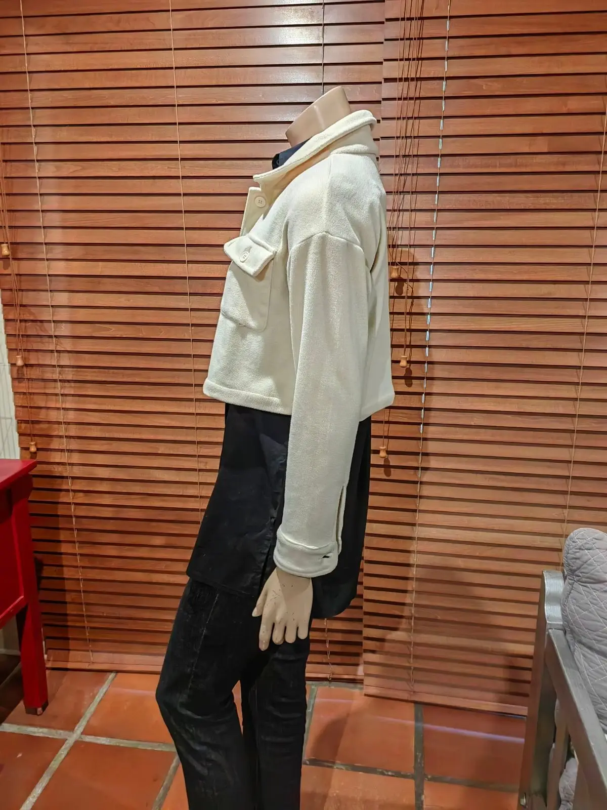 Cotton On Cream Cropped Jacket