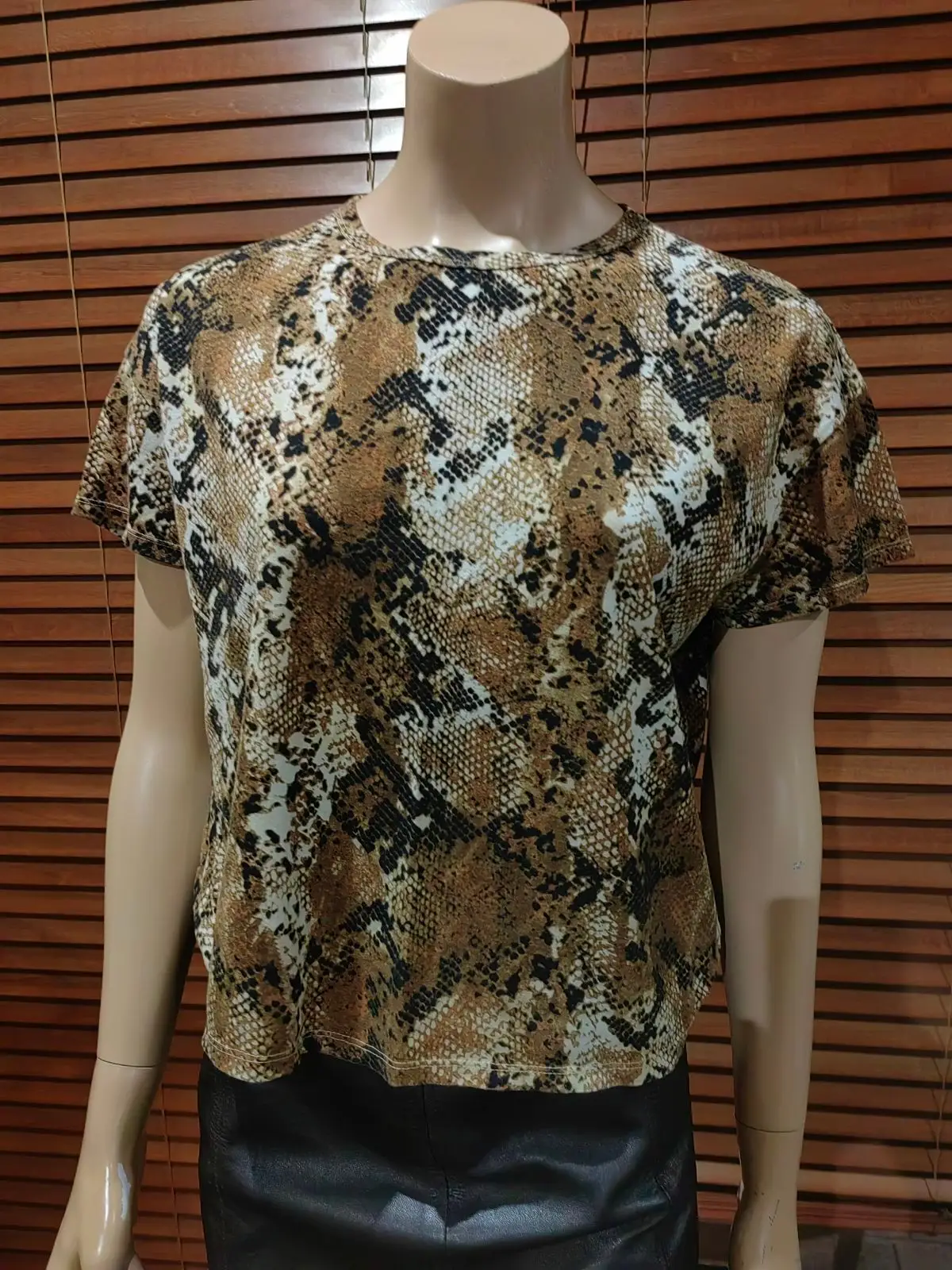 Zara Snake Print T-Shirt
