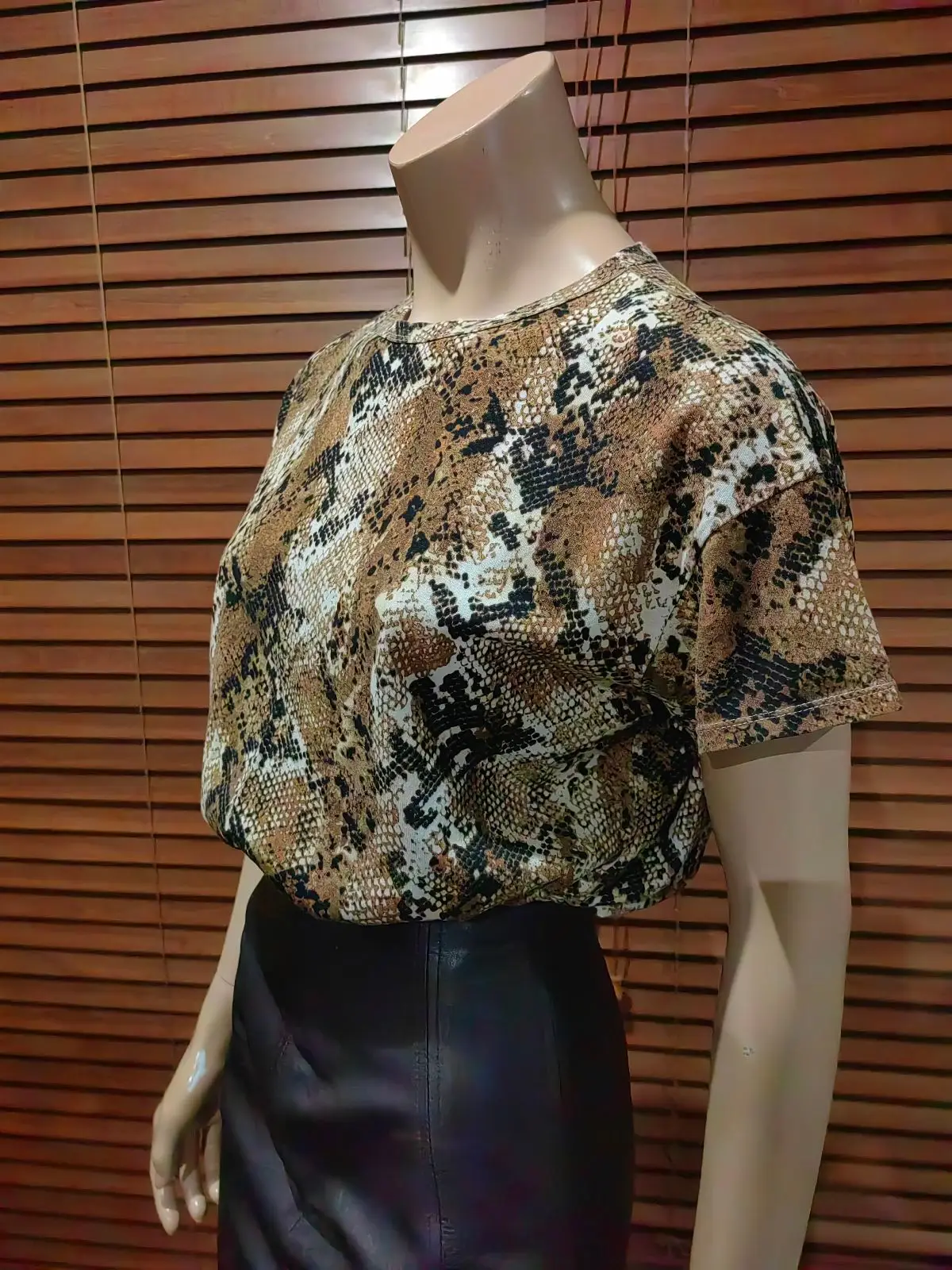 Zara Snake Print T-Shirt