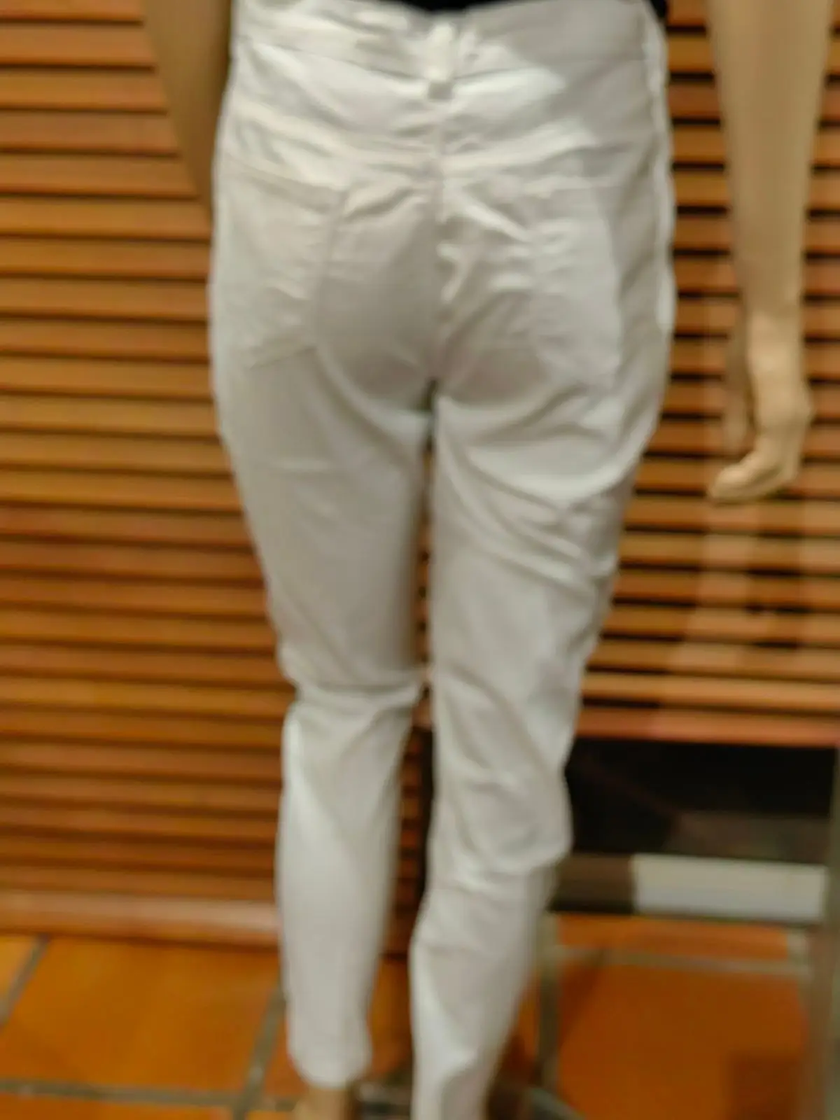 Foschini White Pants with Black Stripes