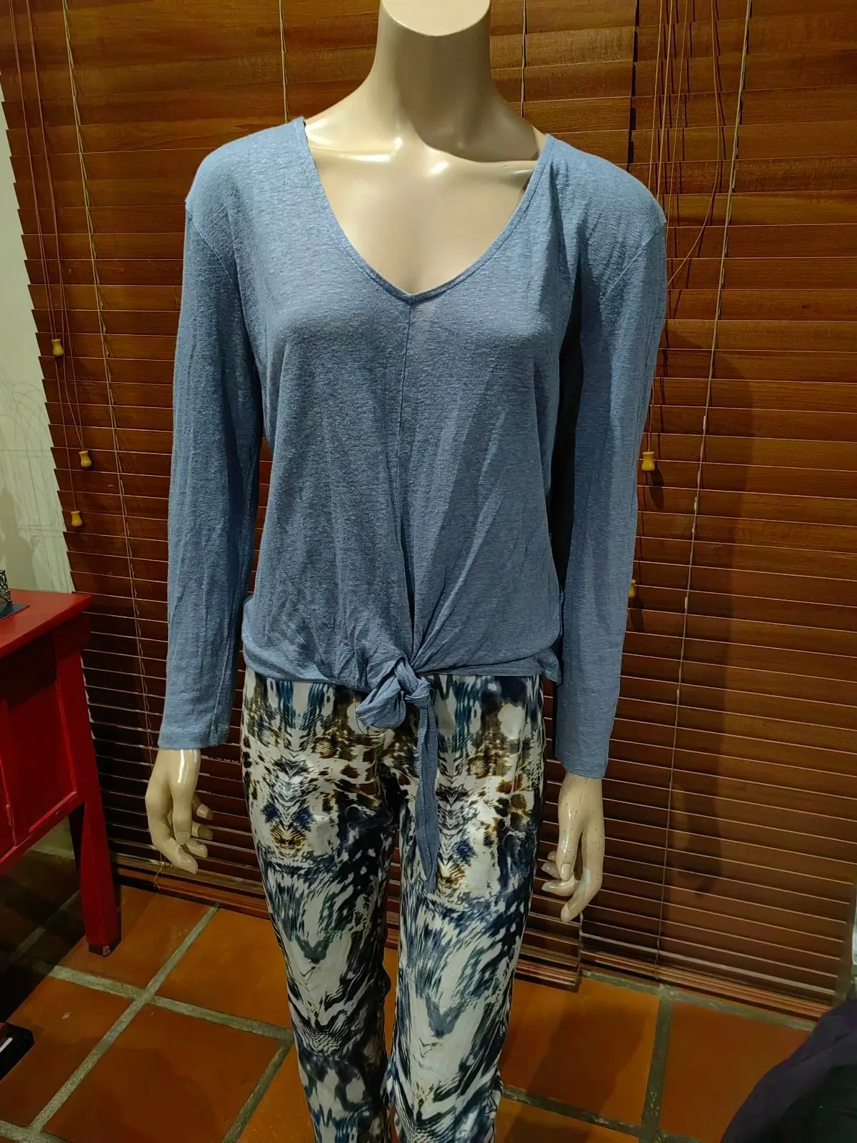H&M H&M Blue Long-Sleeve Top