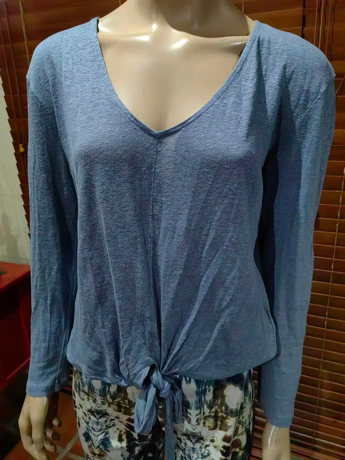 H&M Blue Long-Sleeve Top