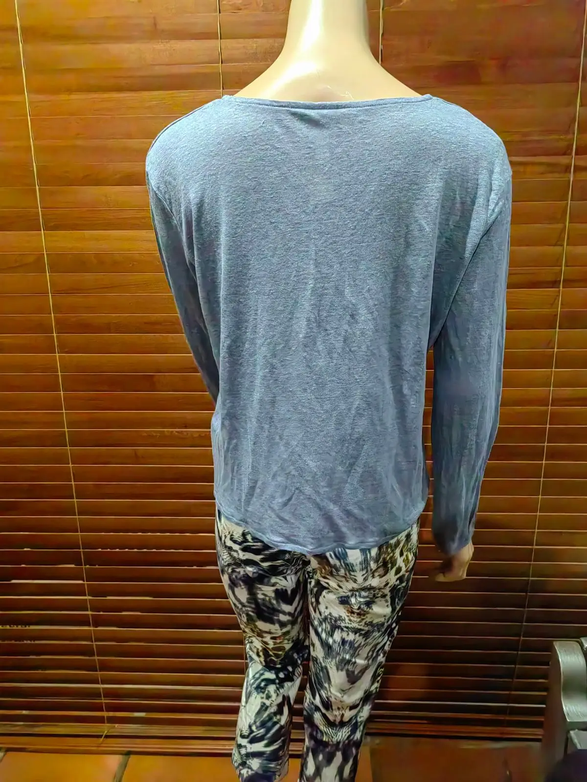 H&M Blue Long-Sleeve Top