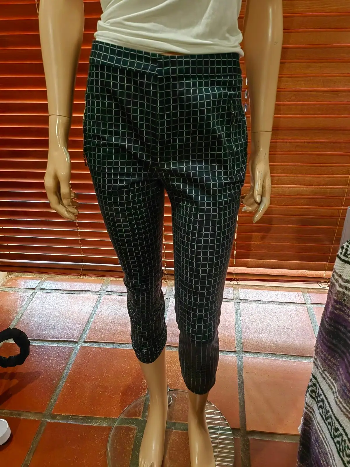 Zara Zara Black and White Checkered Pants