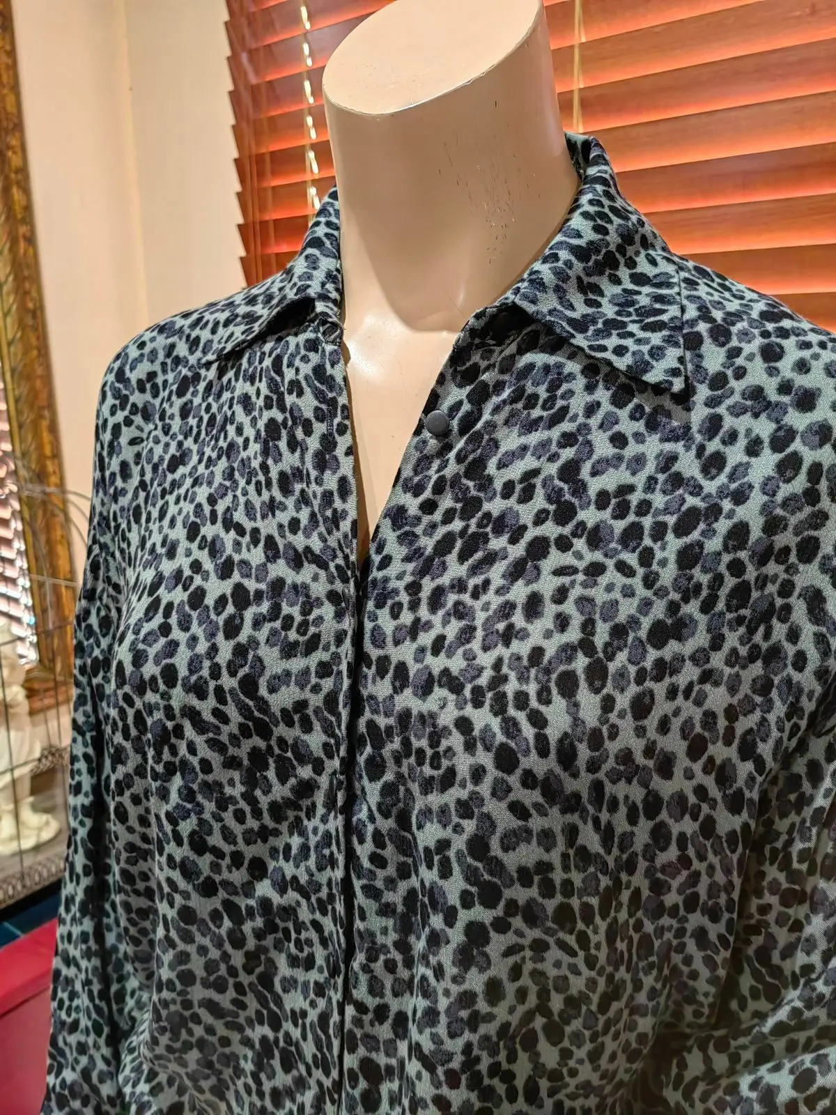 Woolworths Leopard Print Blouse Size 10