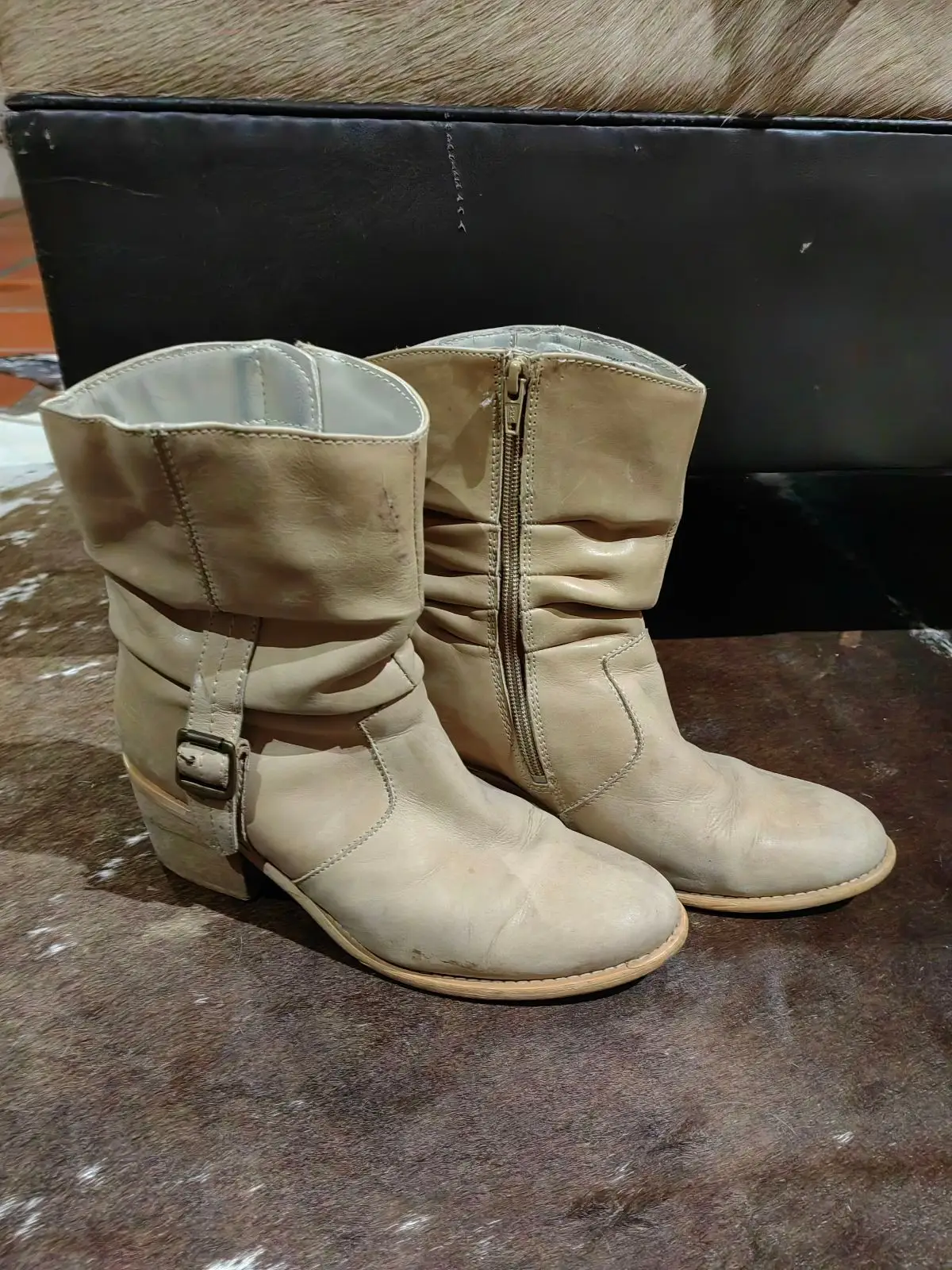 Woolworths Woolworths Beige Ankle Boots Size 5