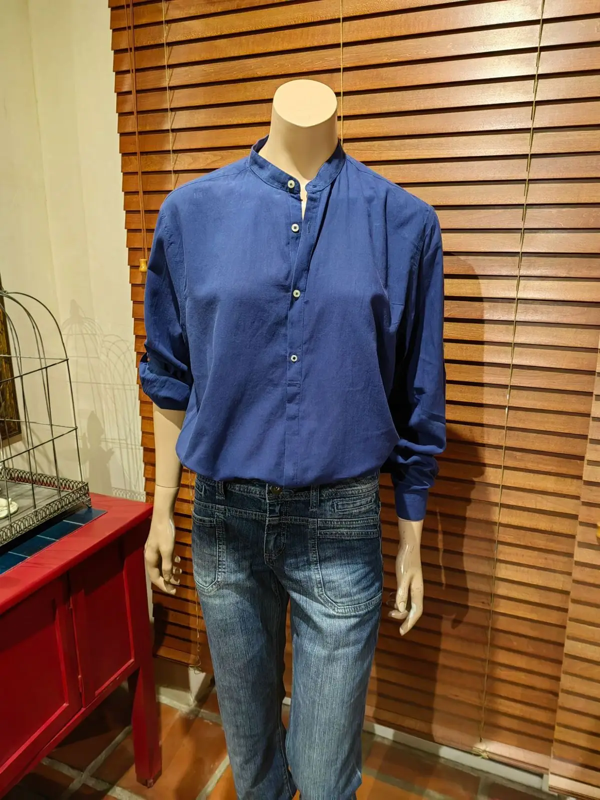 Zara Zara Blue Button-Up Shirt