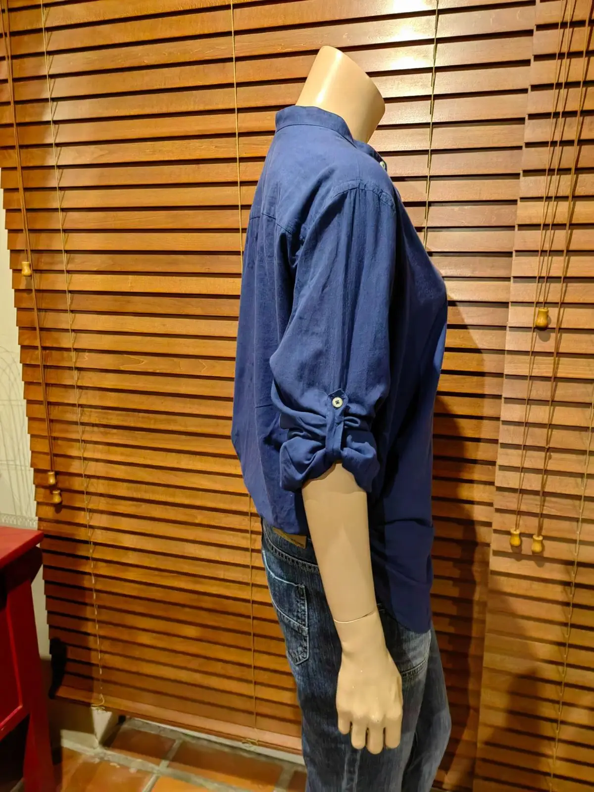 Zara Blue Button-Up Shirt