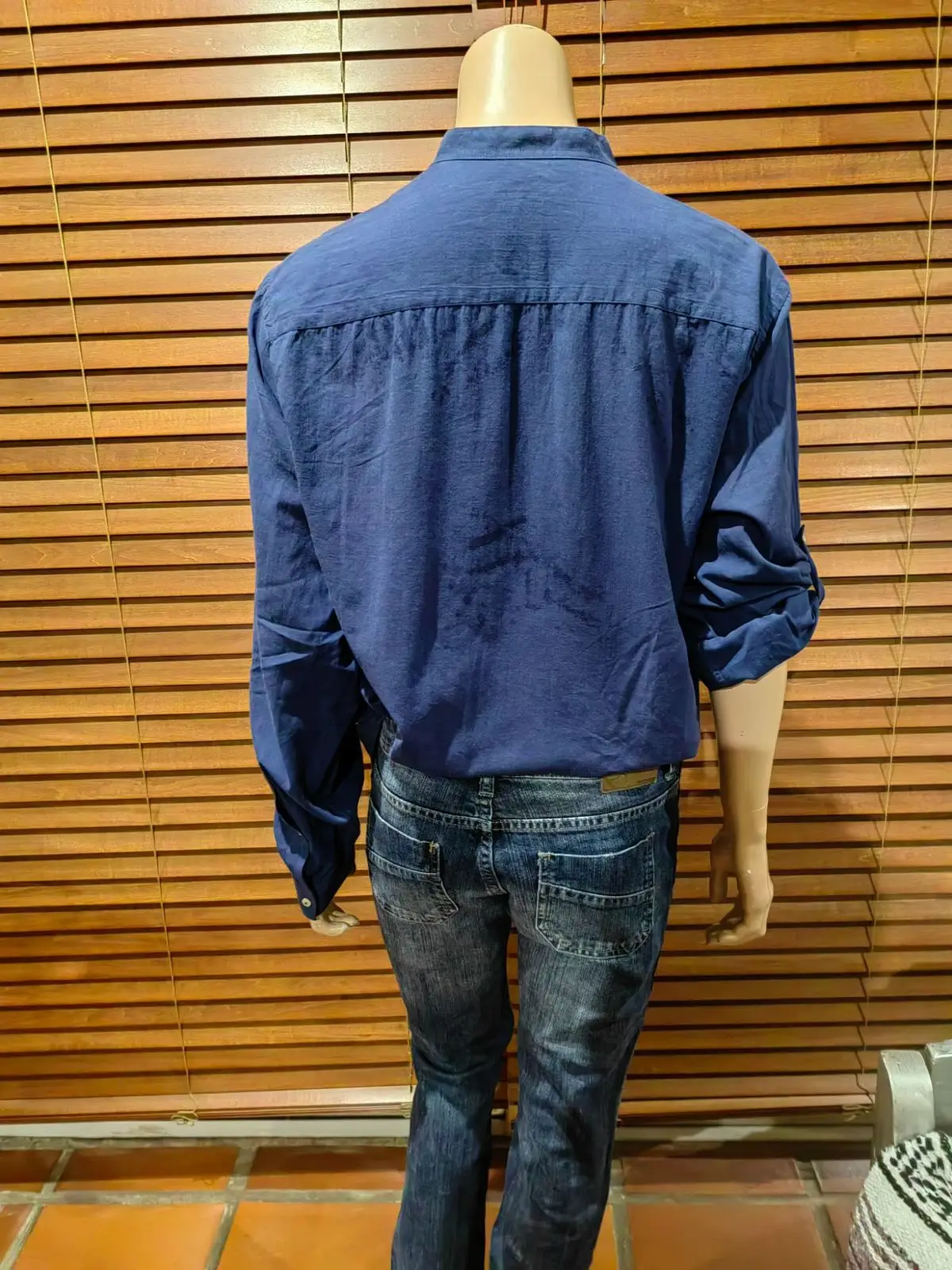 Zara Blue Button-Up Shirt