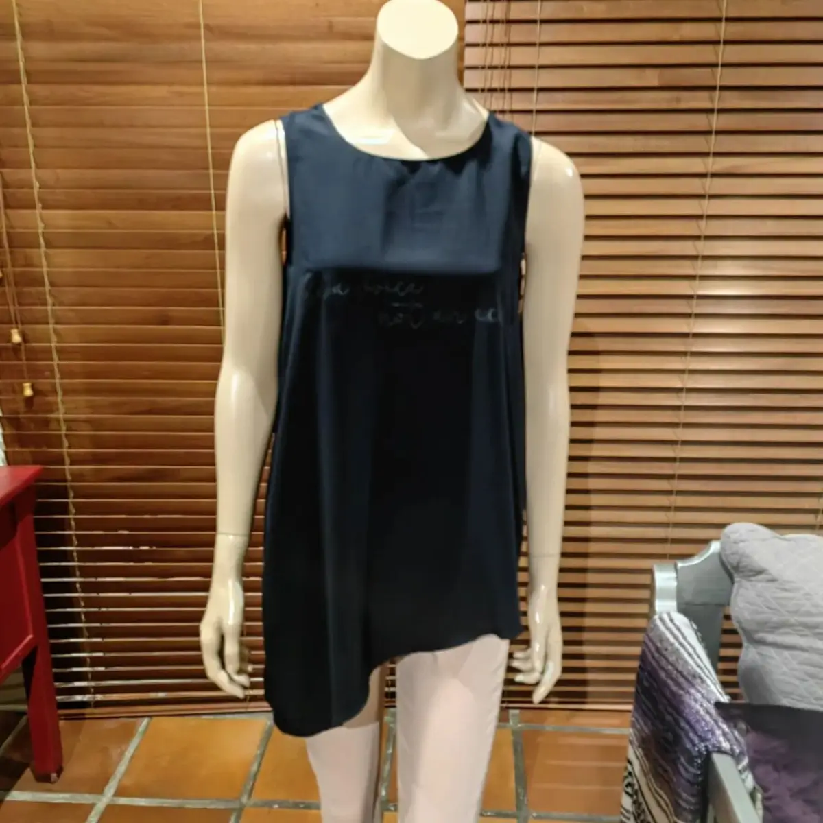 Woolworths Woolworths Navy Sleeveless Top