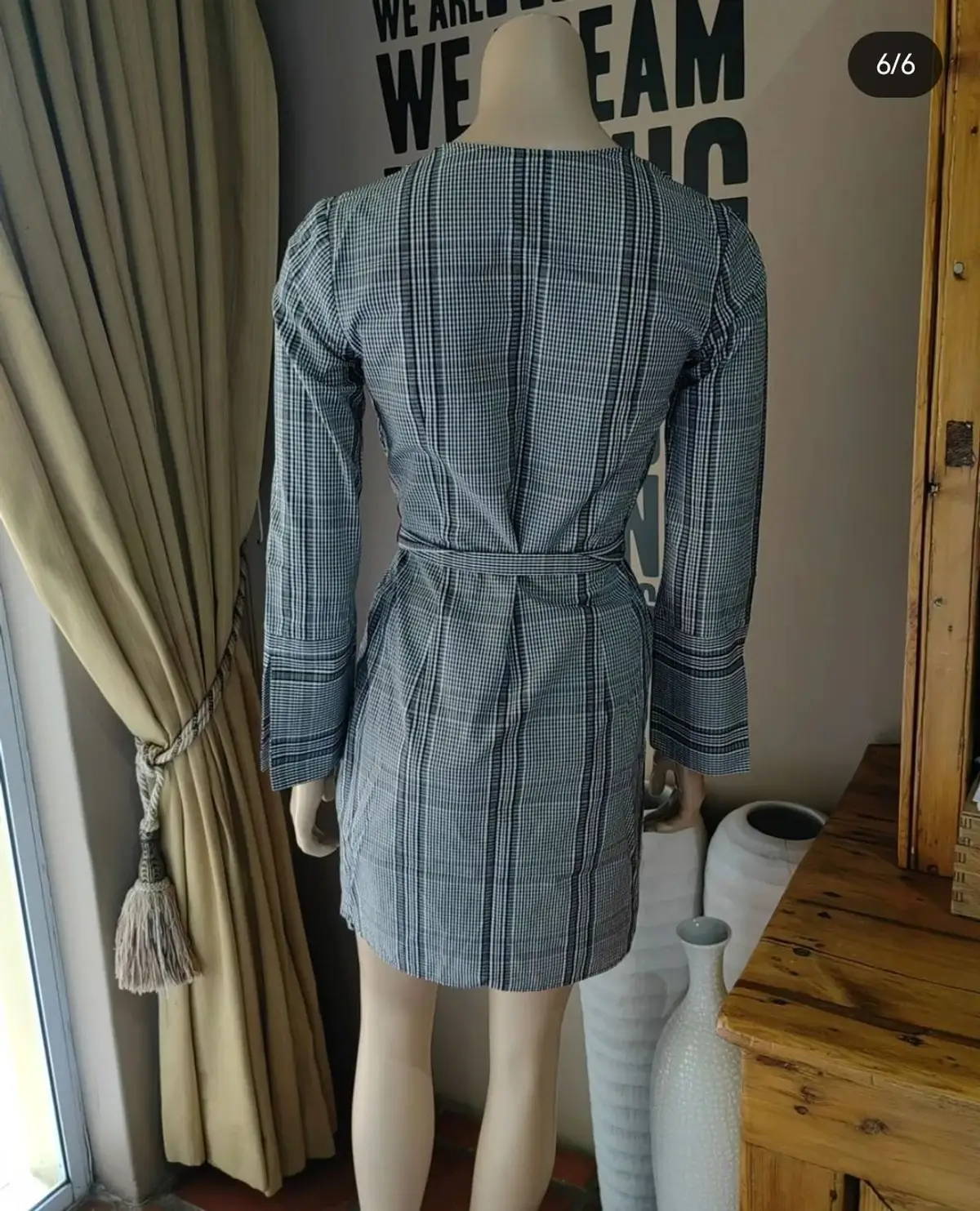 Woolworths Checkered Wrap Dress